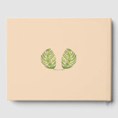 Tropical Green and Blush Wedding ゲストブック (裏面)