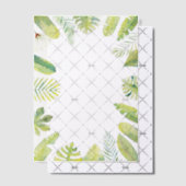 Tropical Green Foliage  ベラム紙招待状 (オフセット (招待状))