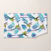 Tropical Green Hummingbirds バスタオルセット (ハンドタオル)