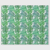 Tropical Green Monstera Palm Leaves Pattern  ラッピングペーパー (フラット)