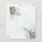 Tropical Green Palms BUDGET Wedding (裏面)