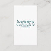 Tropical Greenery botanical Thank You Packaging エンクロージャーカード (裏面)