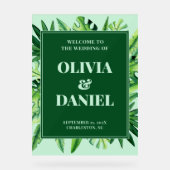  Tropical Greenery Entry Sign Display アクリルサイン (正面)