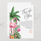 Tropical Hawaiian 25th Birthday Thank You Cards    サンキューカード (正面/裏面)