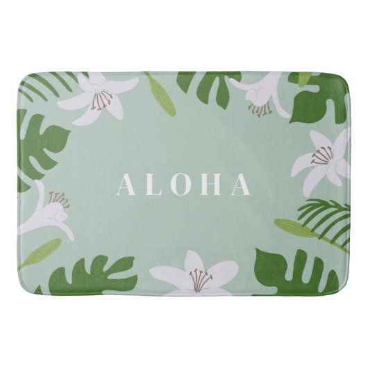 Tropical Hawaiian Bath Mat バスマット (正面)