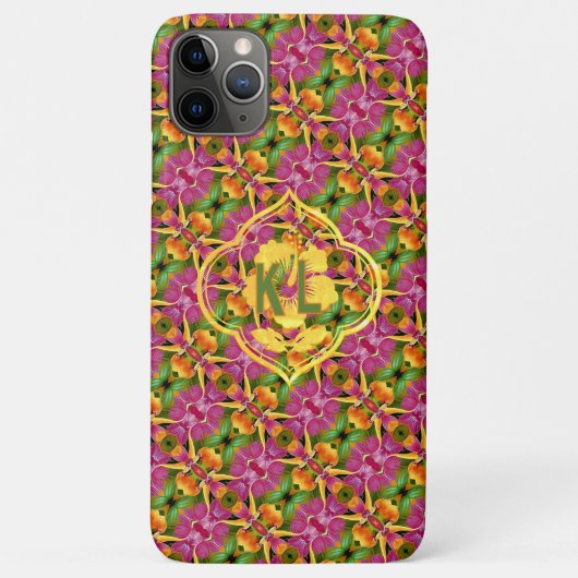 Tropical Hawaiian Floral Bohemian Aloha  Case-Mate iPhoneケース (裏面)