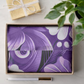 Tropical Hawaiian Flower Hibiscus Purple Decoupage 薄葉紙 (ギフト)