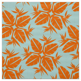 Tropical Hawaiian Quilt Pattern Bird of Paradise  ファブリック