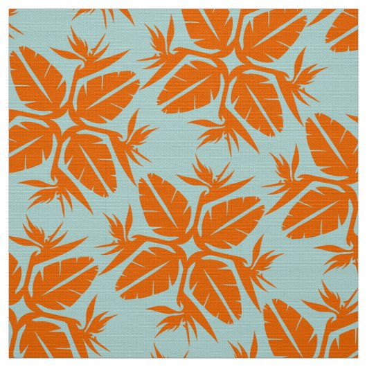 Tropical Hawaiian Quilt Pattern Bird of Paradise  ファブリック (見本)