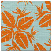 Tropical Hawaiian Quilt Pattern Bird of Paradise  ファブリック (クローズアップ)