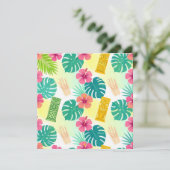 Tropical Hawaiian Tiki Pattern for Parties Wedding (スタンド正面)