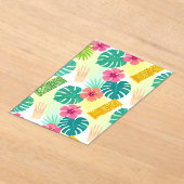 Tropical Hawaiian Tiki Pattern for Parties Wedding アクリル招待状 (レイダウン)