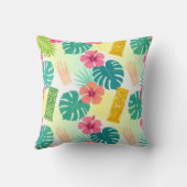 Tropical Hawaiian Tiki Pattern for Parties Wedding クッション (裏面)