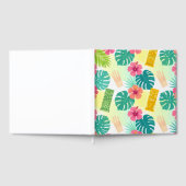 Tropical Hawaiian Tiki Pattern for Parties Wedding ゲストブック (全面)