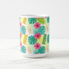 Tropical Hawaiian Tiki Pattern for Parties Wedding コーヒーマグカップ