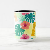 Tropical Hawaiian Tiki Pattern for Parties Wedding マグカップ (中央)