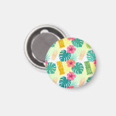 Tropical Hawaiian Tiki Pattern for Parties Wedding マグネット (正面/裏面)
