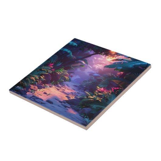 Tropical Hawaiian Walking Path  タイル (側面)