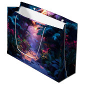 Tropical Hawaiian Walking Path ラージペーパーバッグ (正面アングル)