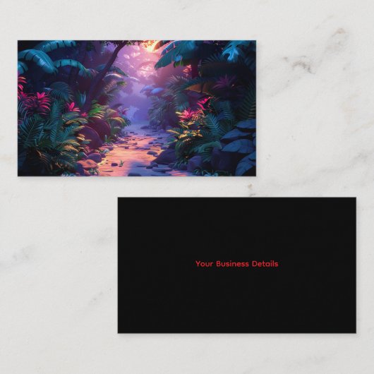 Tropical Hawaiian Walking Path  名刺 (正面/裏面)
