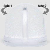 Tropical Heart Photos Grandkids Gift Snow Globe (サイド)