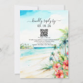 Tropical Hibiscus Beach 招待状 (裏面)