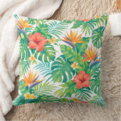 Tropical Hibiscus Floral クッション (ブランケット)