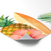 Tropical Hibiscus Frame Aloha Vibes ポスター (角)