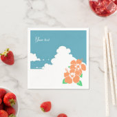 Tropical Hibiscus Summer Wedding  スタンダードカクテルナプキン (インサイチュ)