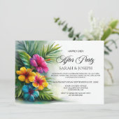 Tropical Hibiscus Wedding After Party 招待状 (スタンド正面)