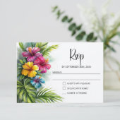 Tropical Hibiscus Wedding RSVP (スタンド正面)