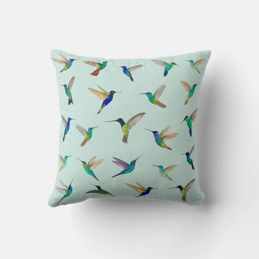 Tropical Hummingbirds クッション (裏面)