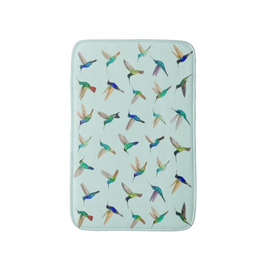 Tropical Hummingbirds バスマット (正面縦)