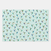 Tropical Hummingbirds ラッピングペーパーシート (正面)