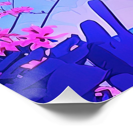 Tropical Illustration Framed Art ポスター (コーナー)