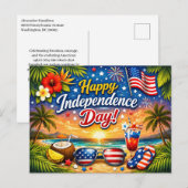 Tropical Independence Day Celebration シーズンポストカード (正面/裏面)