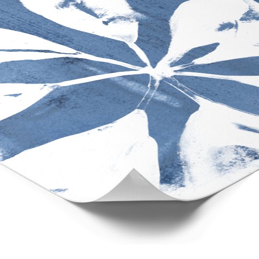 Tropical Indigo Impressions - Tropical Greenery ポスター (角)