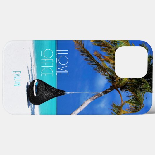 Tropical Island Beach Home Office Photo Case-Mate iPhoneケース (裏面 (横))