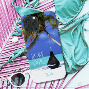 Tropical Island Beach Home Office Photo iPhone 13 Pro Maxケース