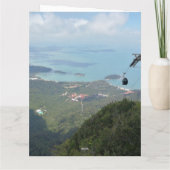 Tropical Island Panorama with Cable Car カード (裏面)