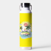 Tropical Island Sunset Drinkware ウォーターボトル (正面)