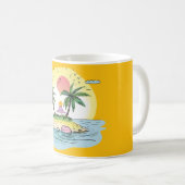 Tropical Island Sunset Drinkware コーヒーマグカップ (正面右)