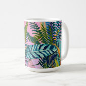Tropical Jungle Art Print – Vibrant Botanical コーヒーマグカップ (正面右)