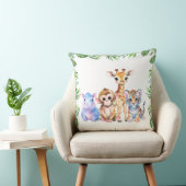 Tropical Jungle Baby animals クッション (椅子)