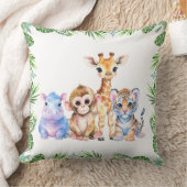Tropical Jungle Baby animals クッション (ブランケット)