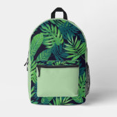 Tropical Jungle Backpack プリントバックパック (正面)