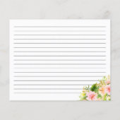 Tropical Jungle Floral Recipe Card (裏面)