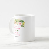 Tropical Jungle Floral Wedding コーヒーマグカップ (正面左)