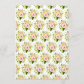 Tropical Jungle Floral Wedding メニュー (裏面)