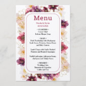 Tropical Jungle Floral Wedding メニュー (正面)